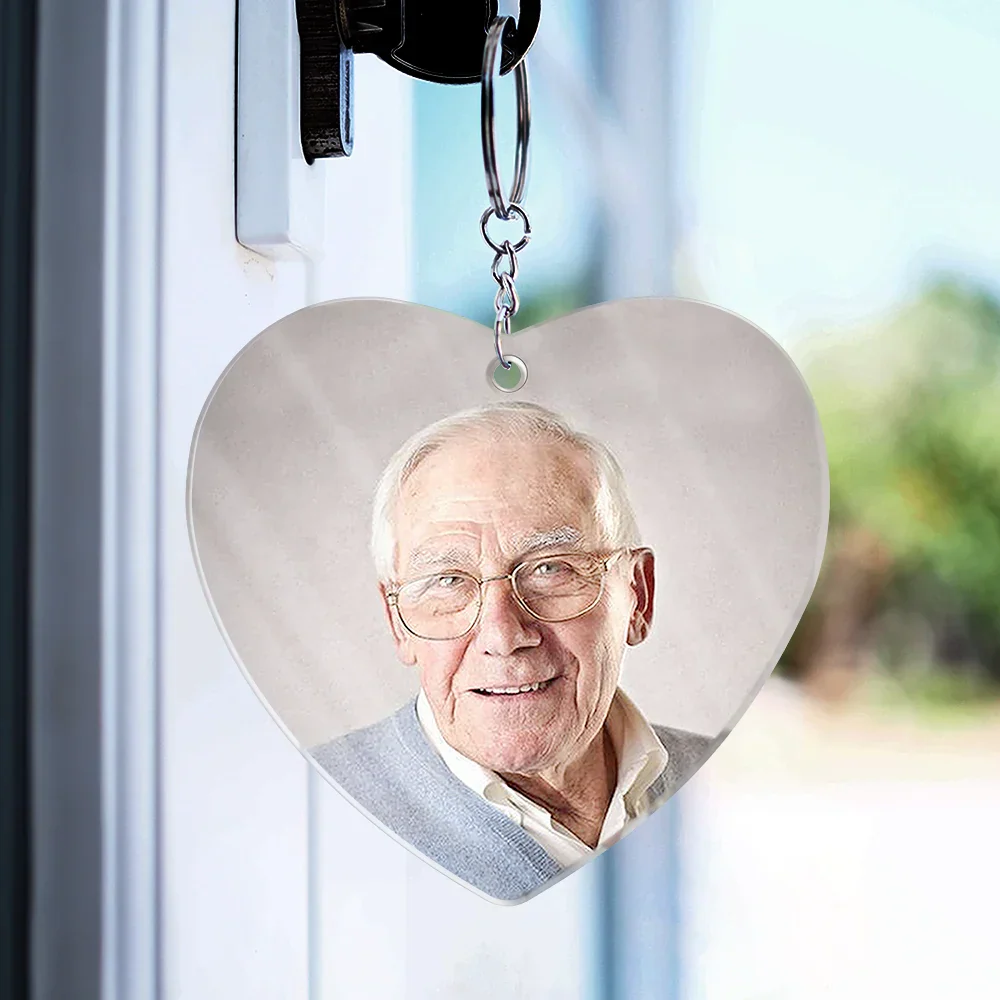Custom Photo Keep Making Her Proud - Personalized Acrylic Keychain - Image 3