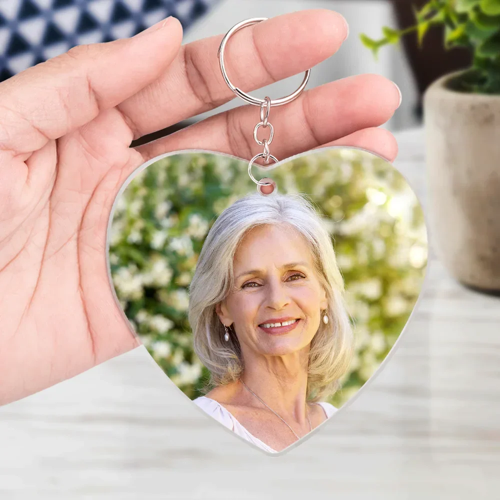 Custom Photo Keep Making Her Proud - Personalized Acrylic Keychain - Image 4