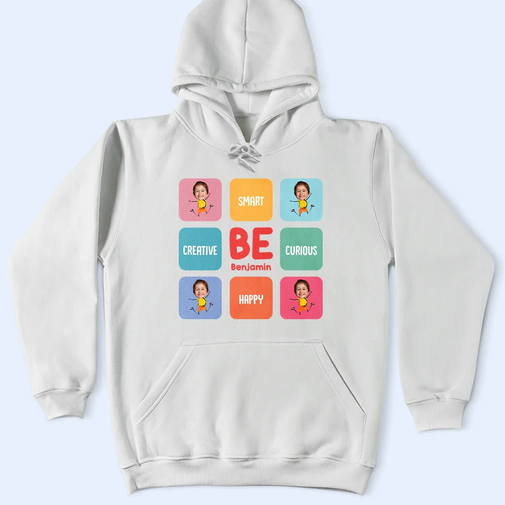 Custom Photo Kid Be Kind Happy Creative Brave - Personalized T Shirt - Image 5