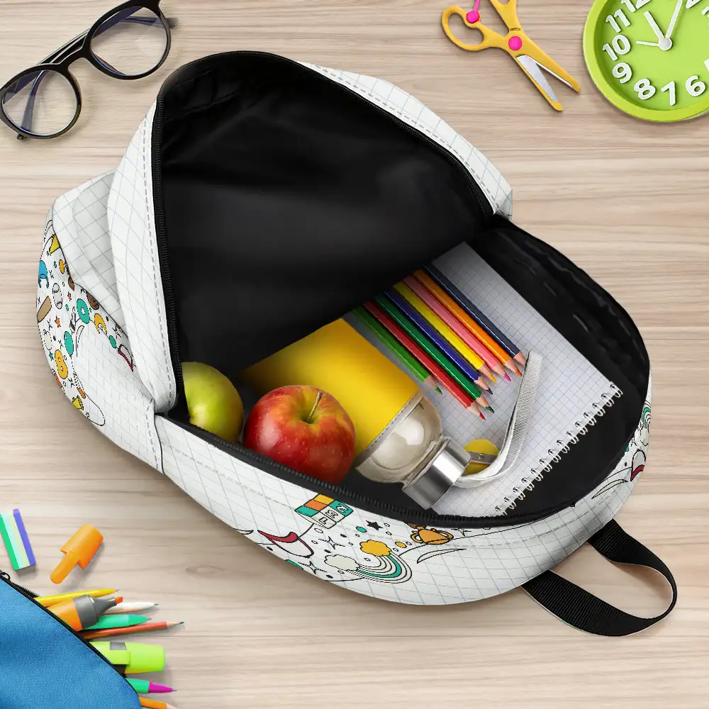 Custom Photo Kid Can Be Anything - Personalized Canvas Backpack - Image 5