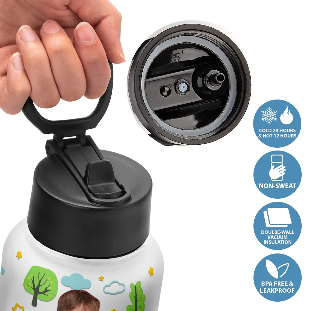 Custom Photo Kid Toy Car - Personalized Kids Water Bottle - Image 5