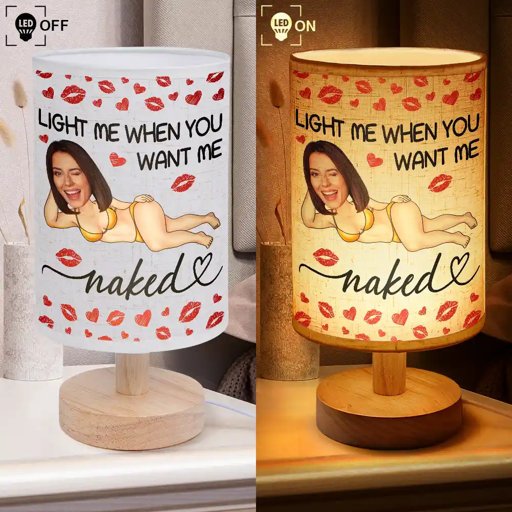Custom Photo Light Me When You Want - Personalized Fabric Lamp - Image 5