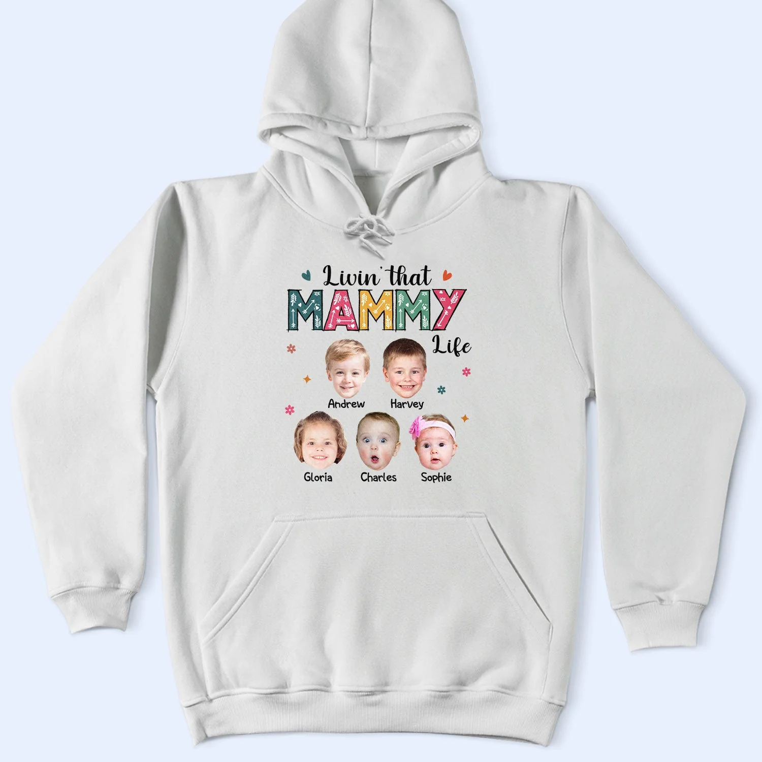 Custom Photo Living That Grandma Life - Funny Gift For Grandma, Mom, Nana, Gigi - Personalized T Shirt - Image 5