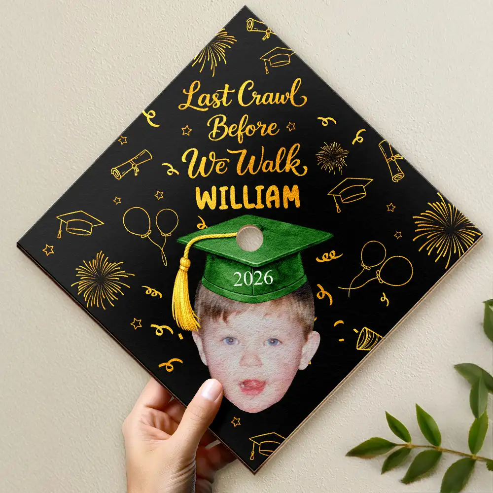 Custom Photo Look Who's Graduated - Personalized Graduation Cap Topper - Image 3