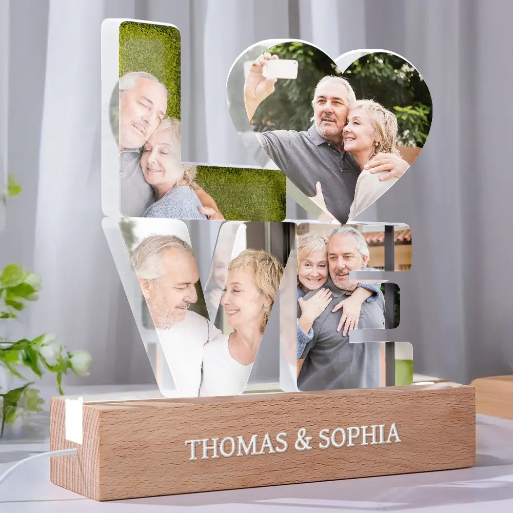 Custom Photo Love You And Keep You Forever - Personalized Custom Shaped LED Light - Image 2