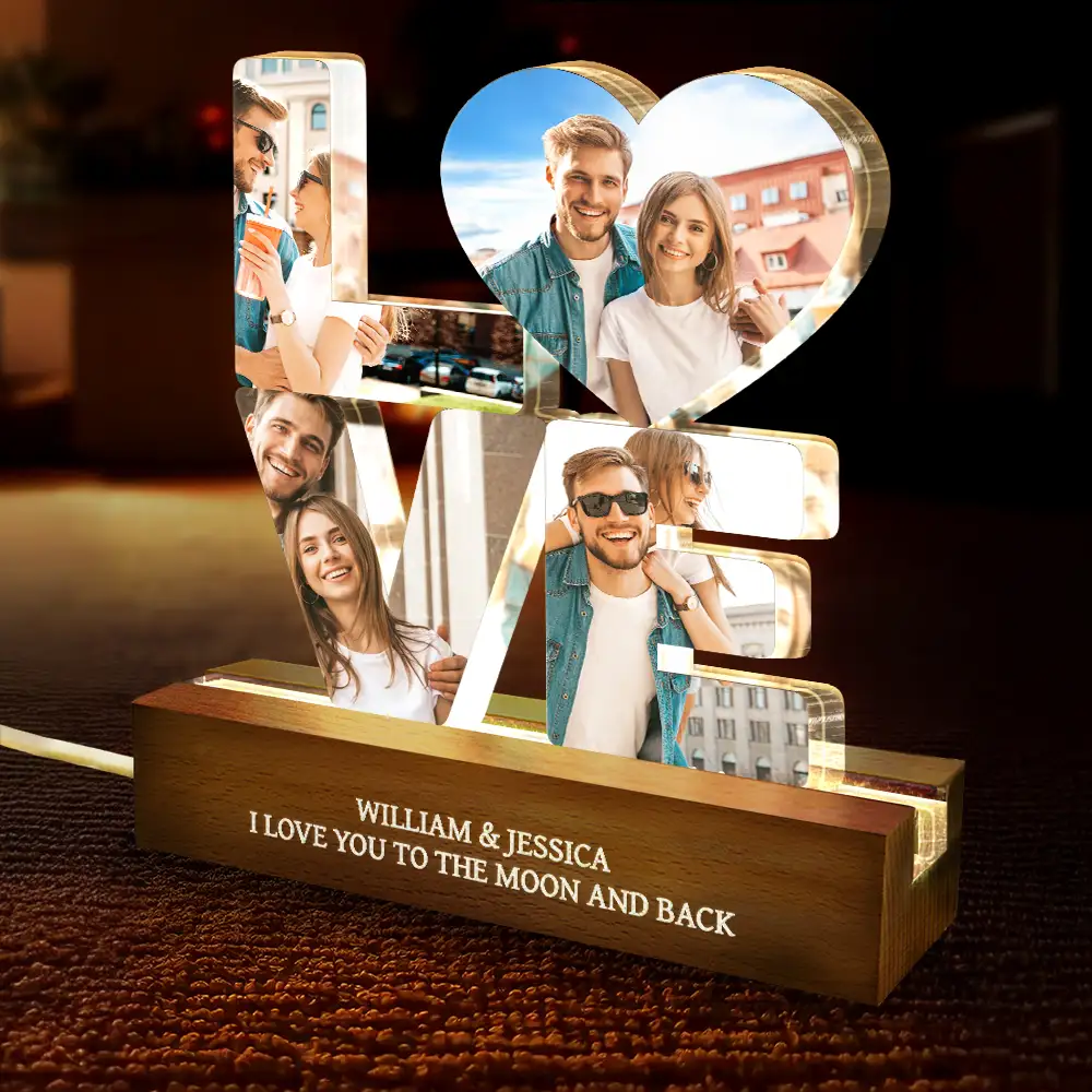 Custom Photo Love You And Keep You Forever - Personalized Custom Shaped LED Light - Image 4