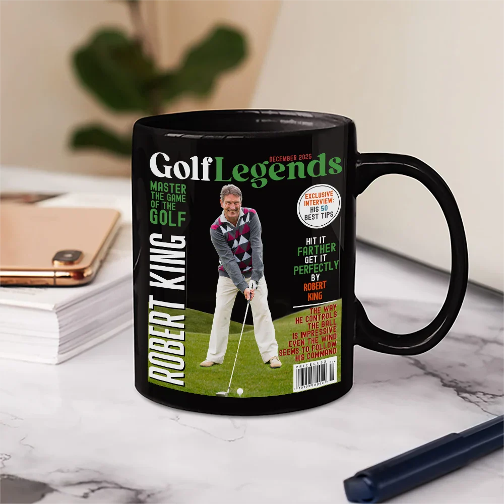Custom Photo Magazine GolfLegends - Personalized Mug - Image 6