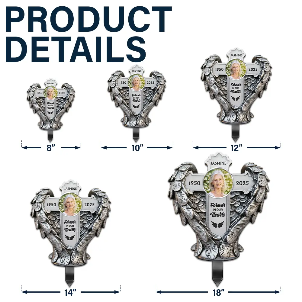 Custom Photo May God BLess You And Keep You - Personalized Metal Garden Stake - Image 5