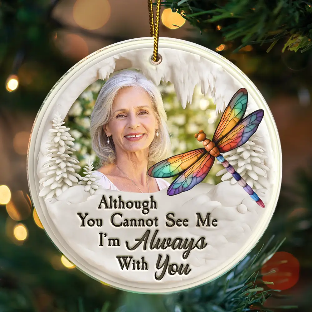 Custom Photo Memorial Bird I'm Always With You - Personalized Custom Shaped Acrylic Ornament - Image 3