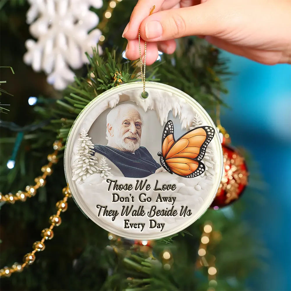 Custom Photo Memorial Bird I'm Always With You - Personalized Custom Shaped Acrylic Ornament - Image 4