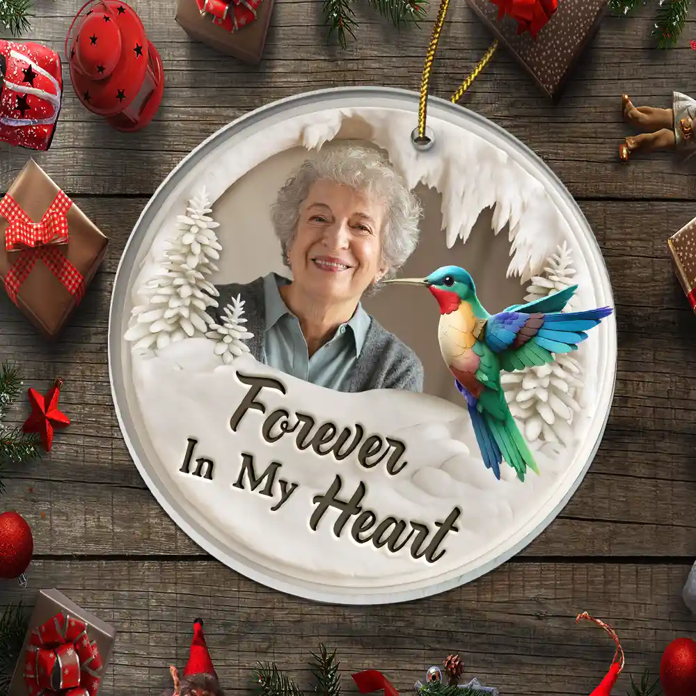 Custom Photo Memorial Bird I'm Always With You - Personalized Custom Shaped Acrylic Ornament - Image 5