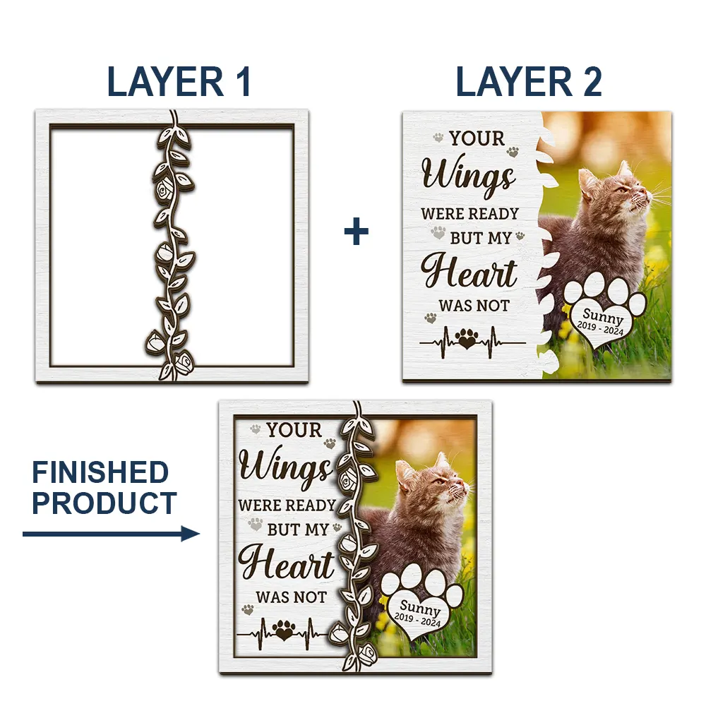 Custom Photo Memorial I Will Carry You With Me - Personalized Custom Shaped Car Visor Clip - Image 4