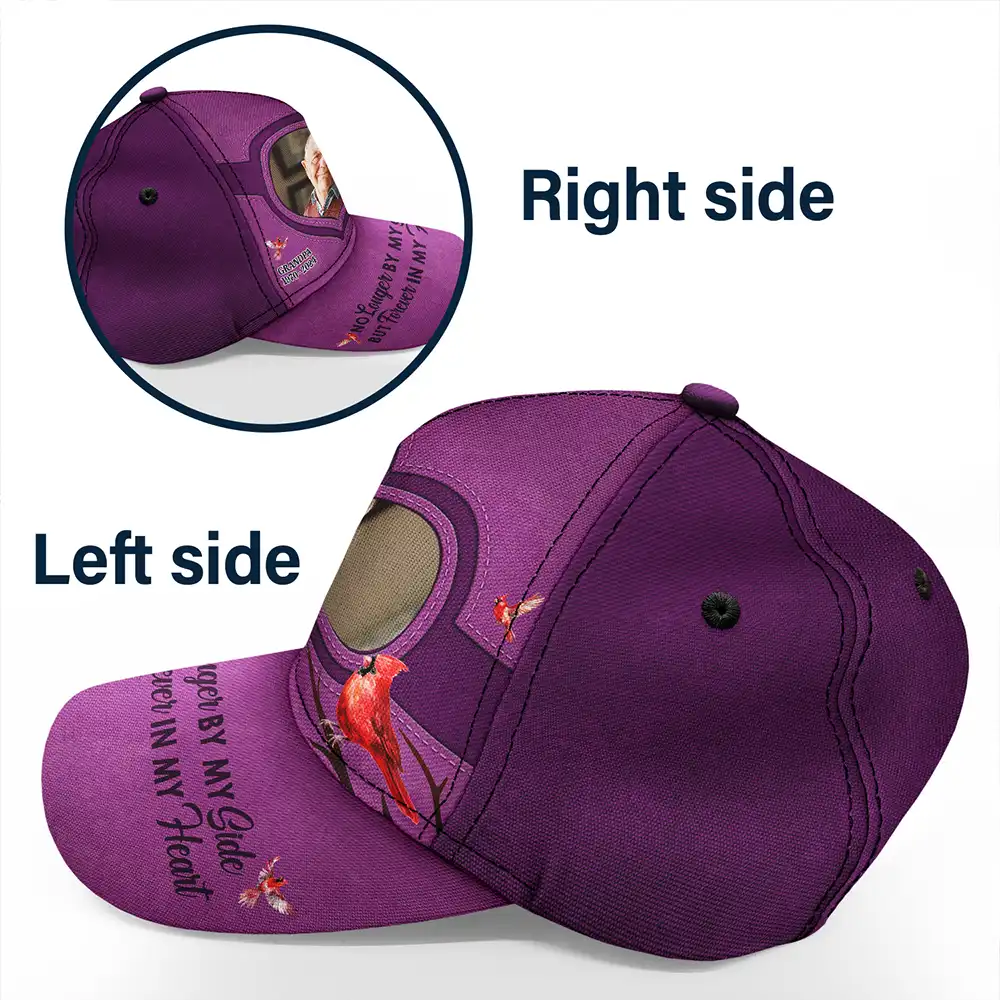 Custom Photo Memorial I'll Carry You With Me Until I See You Again - Personalized Classic Cap - Image 3