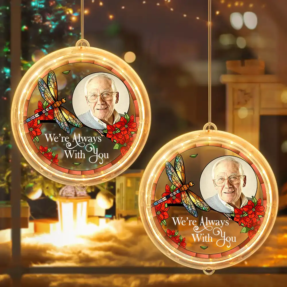 Custom Photo Memorial I'm Always With You - Personalized LED Pendant Light - Image 4