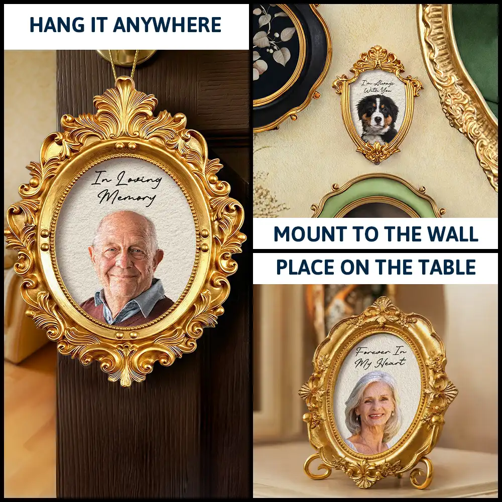 Custom Photo Memorial I'm Always With You - Personalized Ornate Frame - Image 5