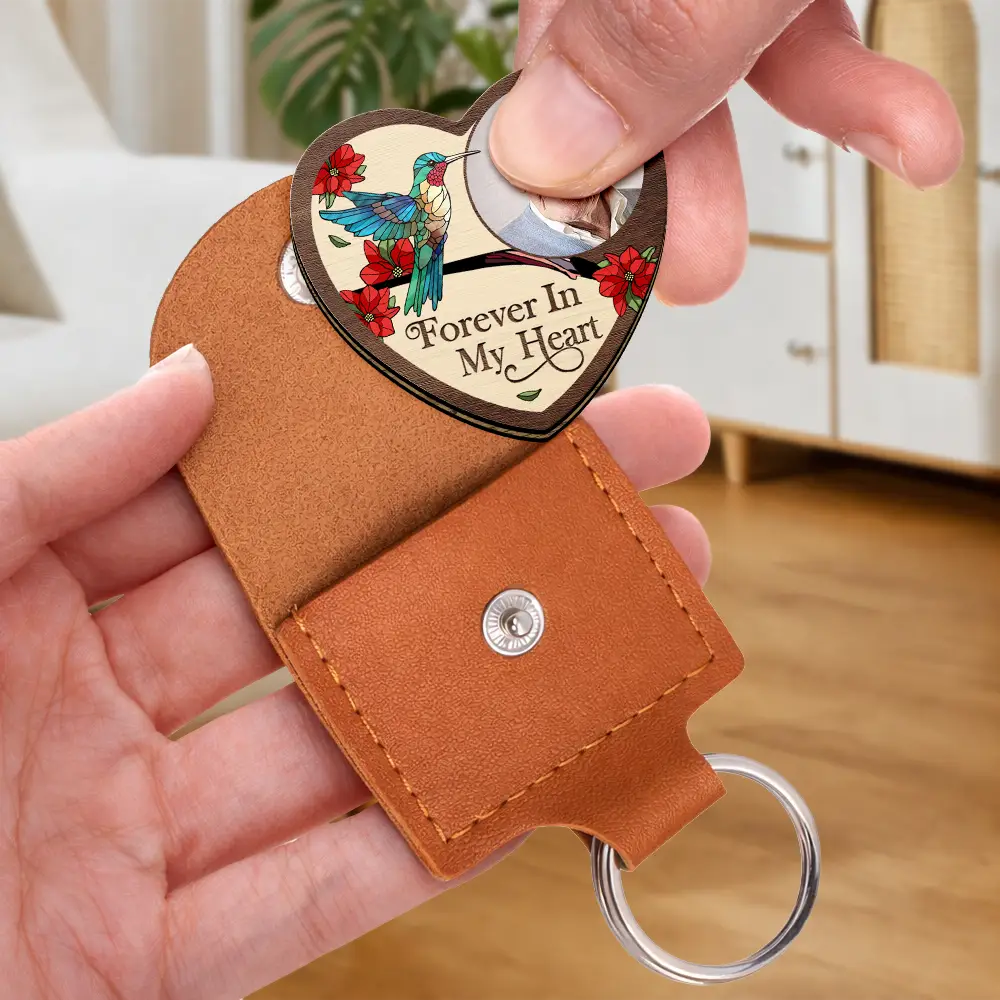 Custom Photo Memorial I'm Always With You - Personalized Wooden Pocket Hug - Image 3