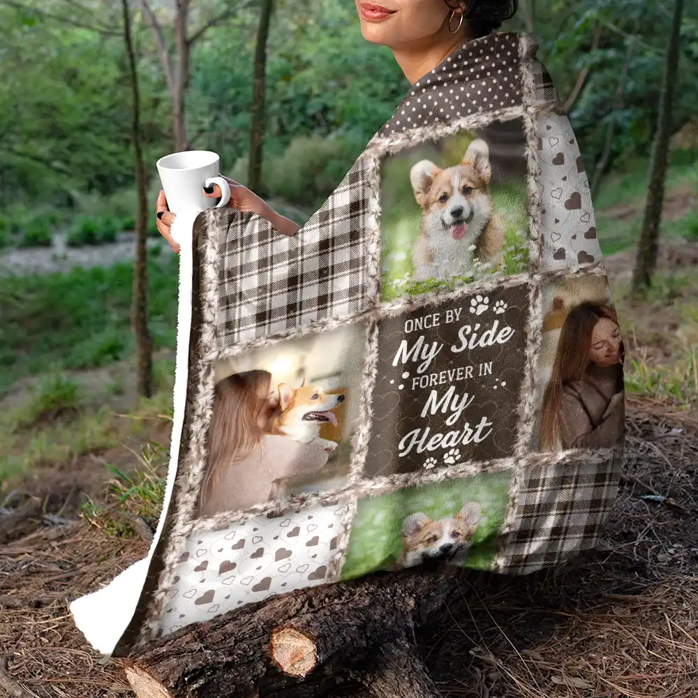 Custom Photo Memorial You Were My Favorite Hello And Hardest Goodbye - Personalized Fleece Blanket, Sherpa Blanket - Image 5