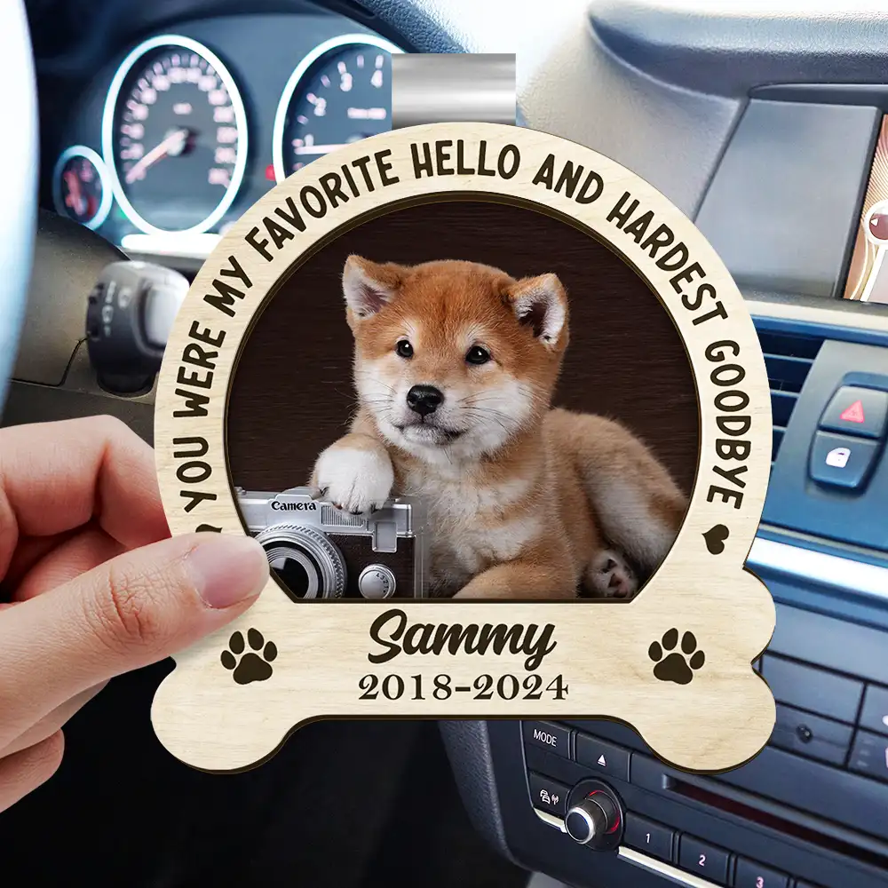 Custom Photo Memorial You Would Have Lived Forever - Personalized Custom Shaped Car Visor Clip - Image 3