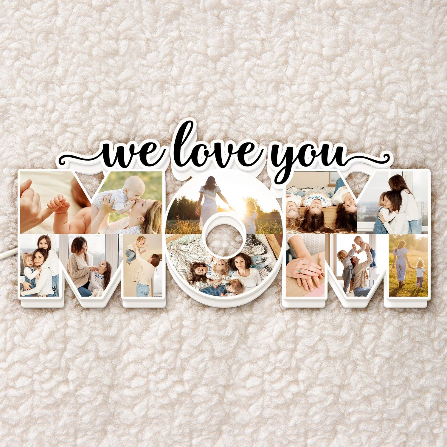 Custom Photo Mom We Love You - Gift For Mother - Personalized Custom Shaped Photo Light Box - Image 5