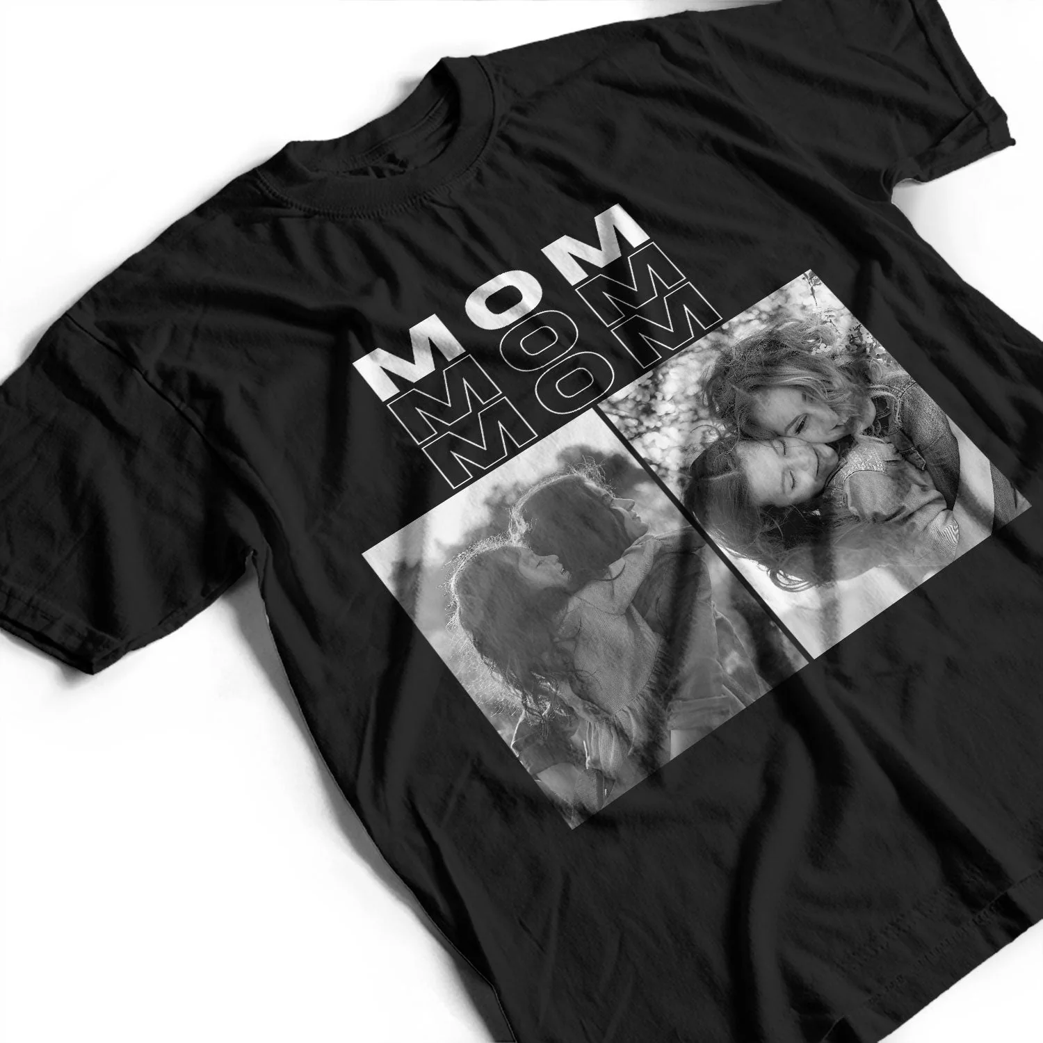 Custom Photo Mommy Nana - Gift For Mother - Personalized T Shirt - Image 3