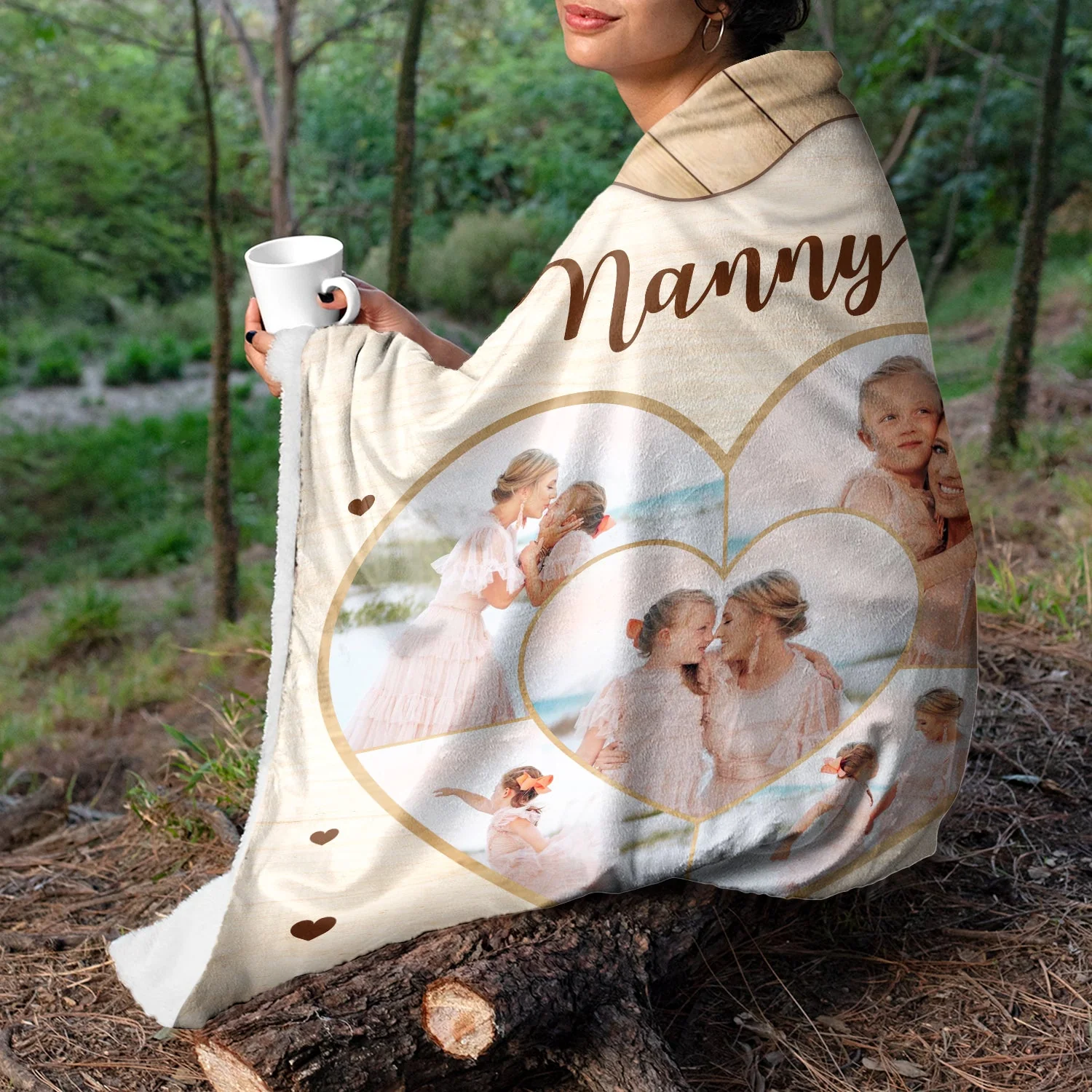 Custom Photo Mommy You Are The Pieces - Gift For Mother, Mom - Personalized Fleece Blanket, Sherpa Blanket - Image 5