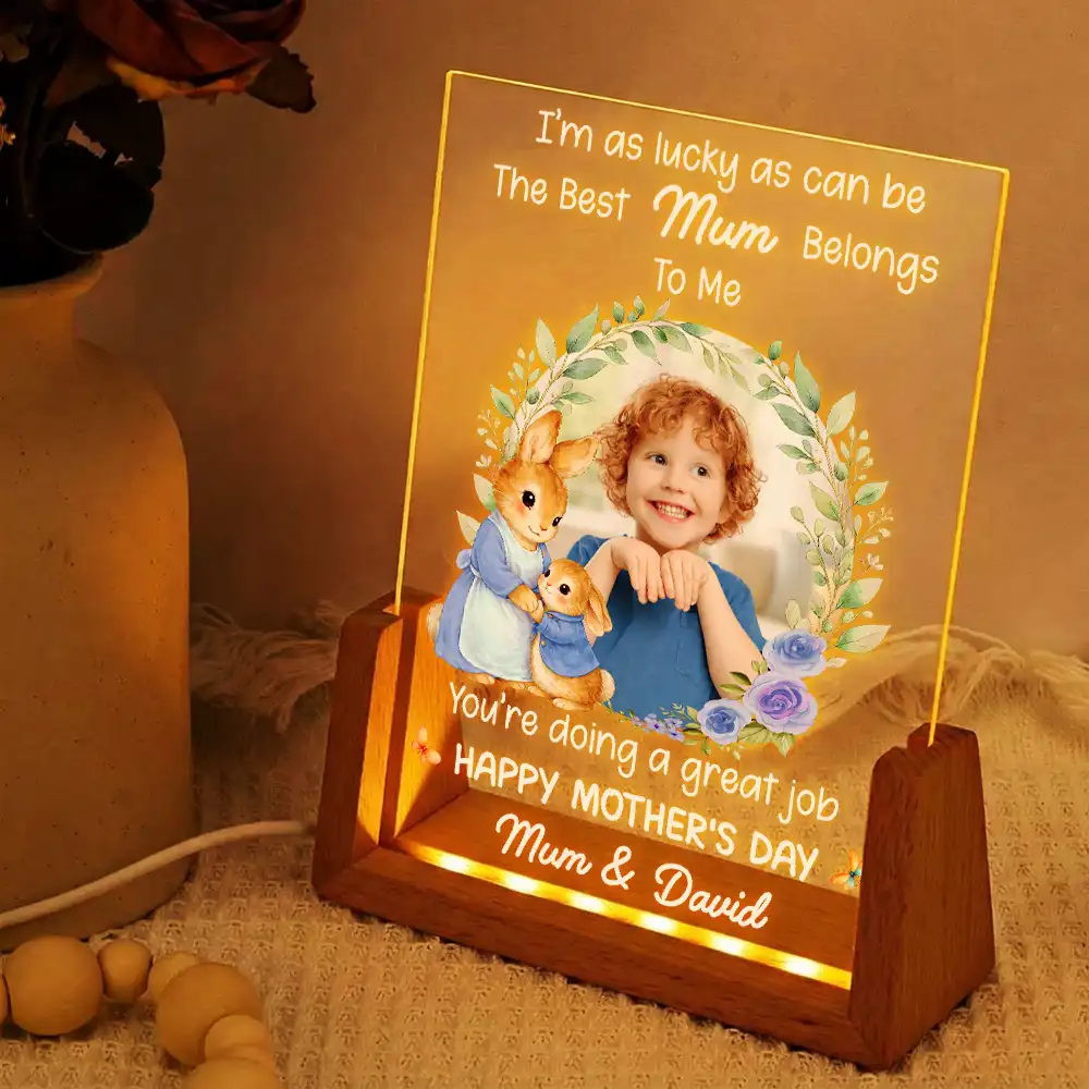 Custom Photo Mommy You're Doing A Great Job - Personalized Night Light - Image 2