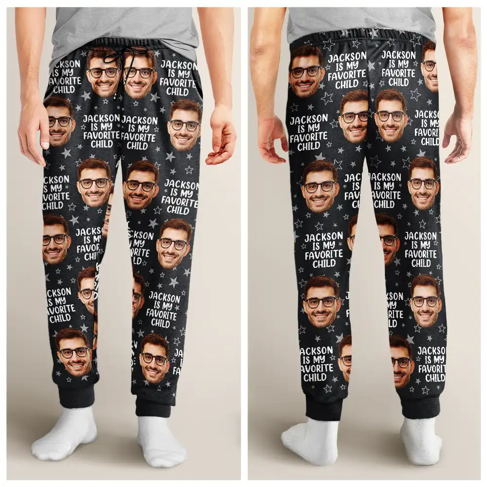 Custom Photo My Favorite Child Funny Children Mom Dad - Personalized Pajama Pants - Image 5