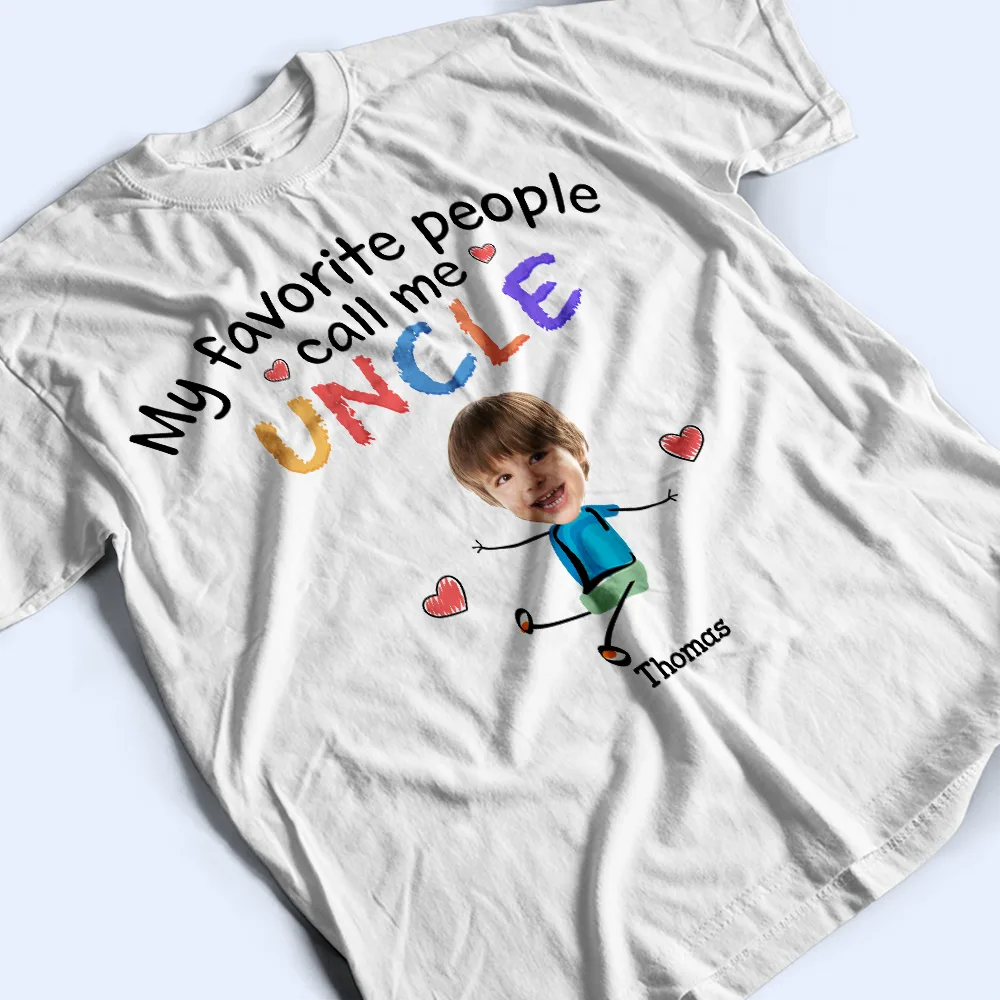 Custom Photo My Favorite People Call Me Dad Mom Grandpa Grandma - Personalized T Shirt - Image 4