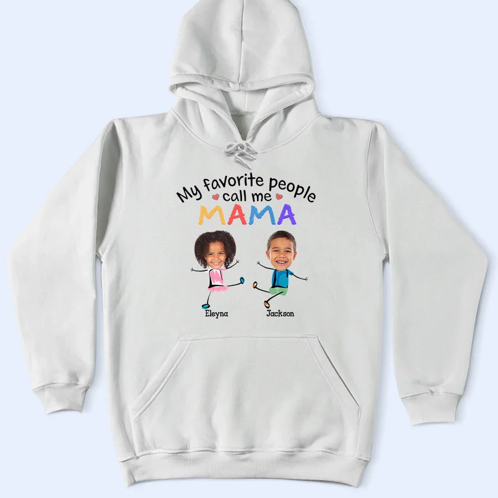 Custom Photo My Favorite People Call Me Dad Mom Grandpa Grandma - Personalized T Shirt - Image 5