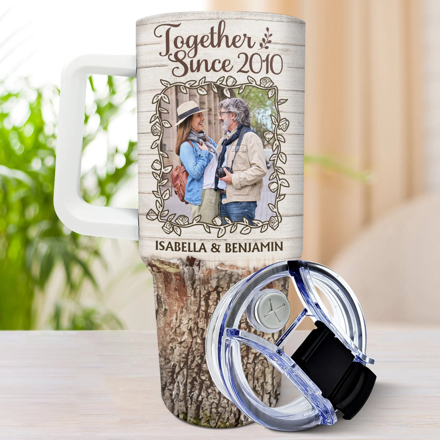 Custom Photo My Favorite Place Is Next To You - Gift For Couples - Personalized 40oz Tumbler With Straw - Image 3