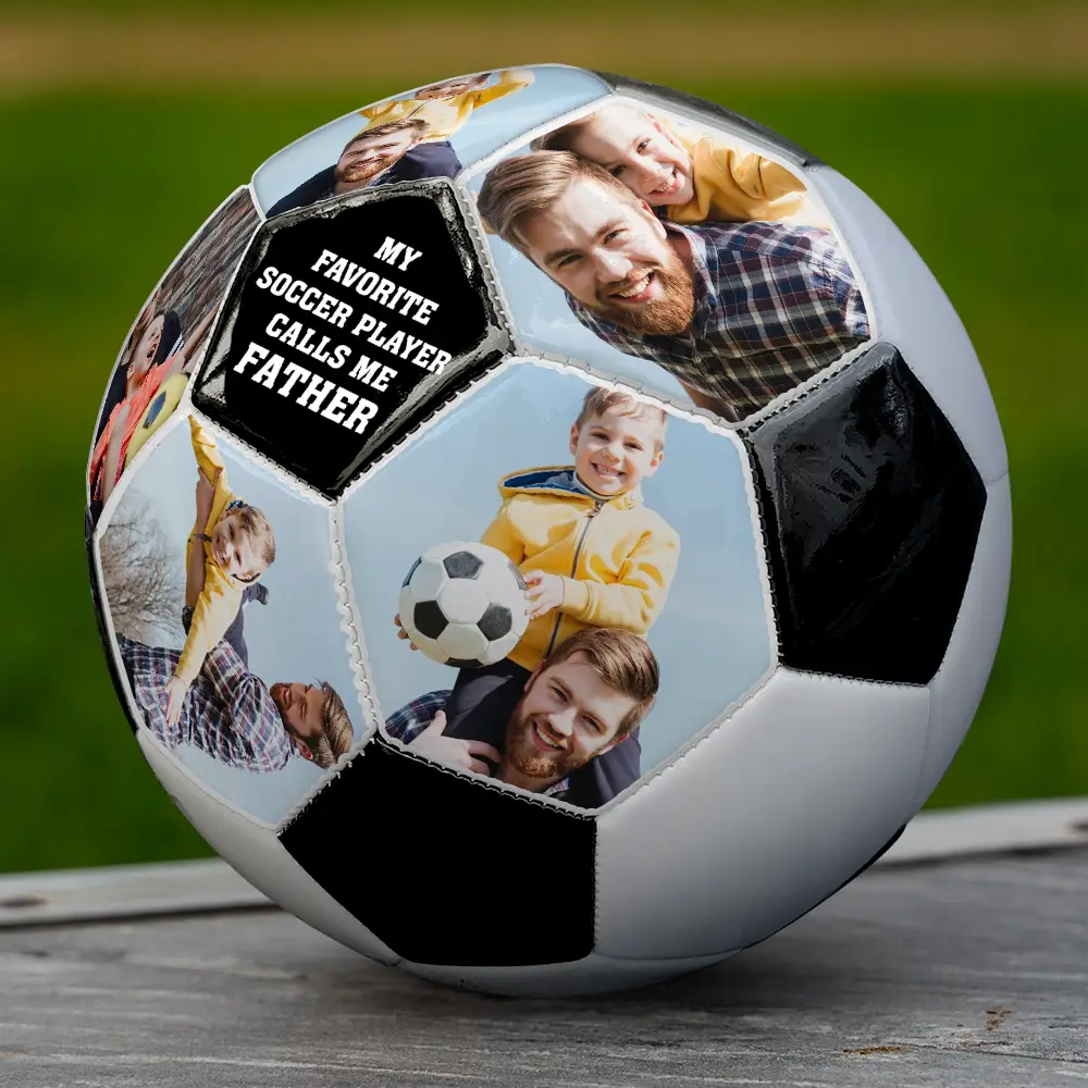 Custom Photo My Favorite Soccer Player - Personalized Soccer Ball - Image 4