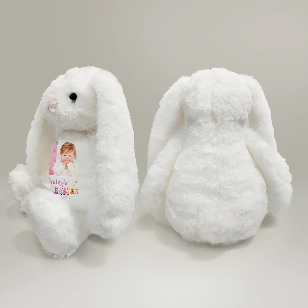 Custom Photo My First Easter - Personalized Soft Toy Bunny - Image 5