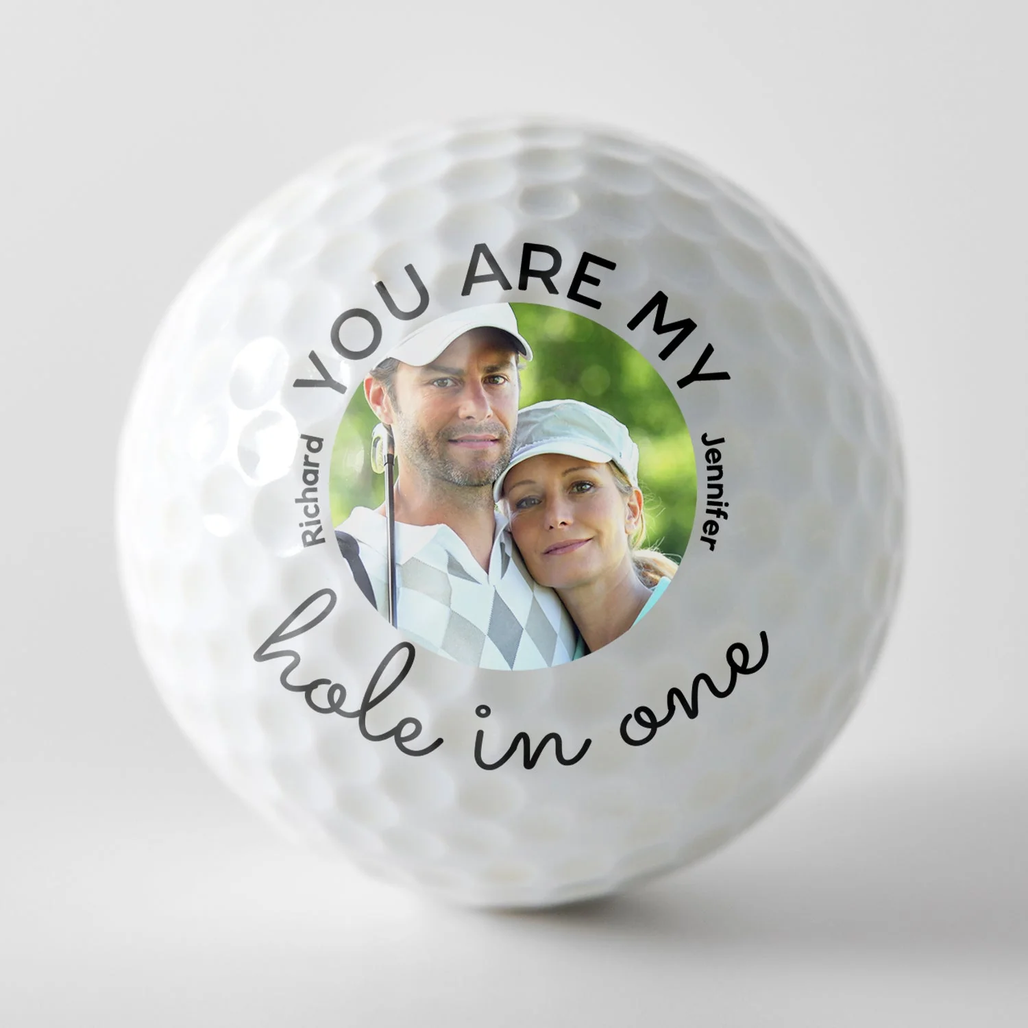Custom Photo My Hole In One - Gift For Golf Lover, Golfer, Husband, Boyfriend, Dad, Couples - Personalized Golf Ball - Image 3