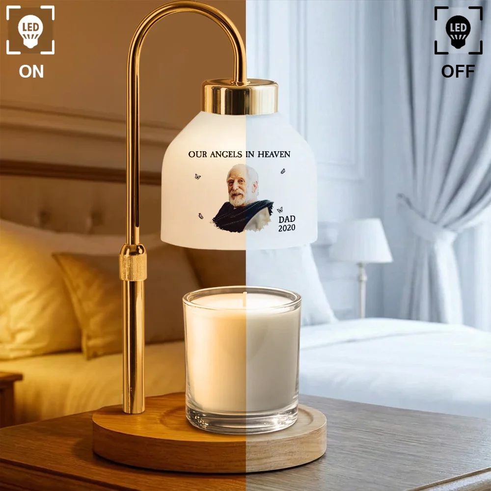 Custom Photo My Mind Still Talks To You - Personalized Candle Warmer Lamp - Image 4