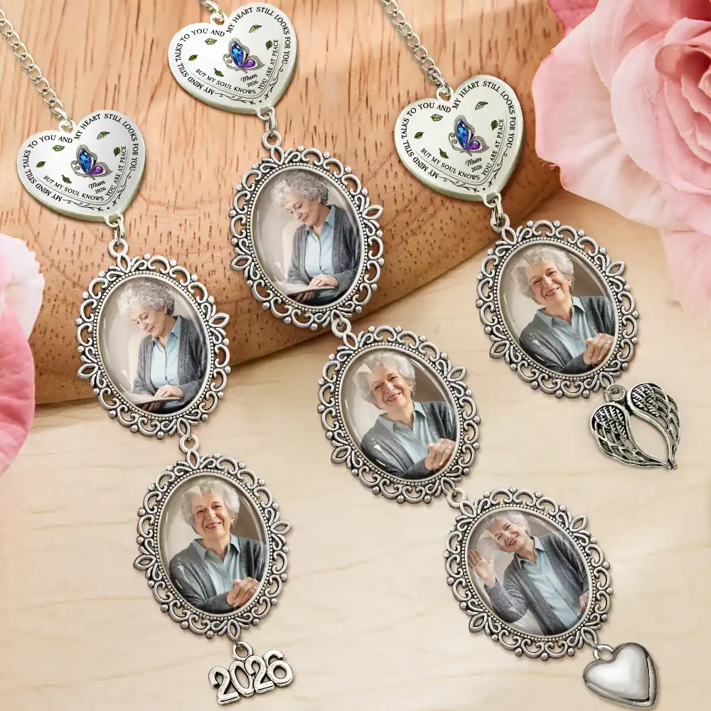 Custom Photo My Soul Knows That You Are At Peace - Personalized Graduation Tassel Charm - Image 2