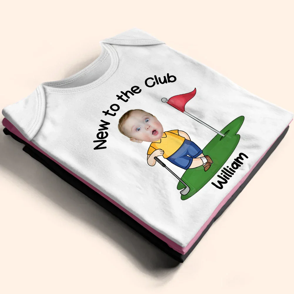 Custom Photo New To The Club - Personalized Baby Onesie - Image 4