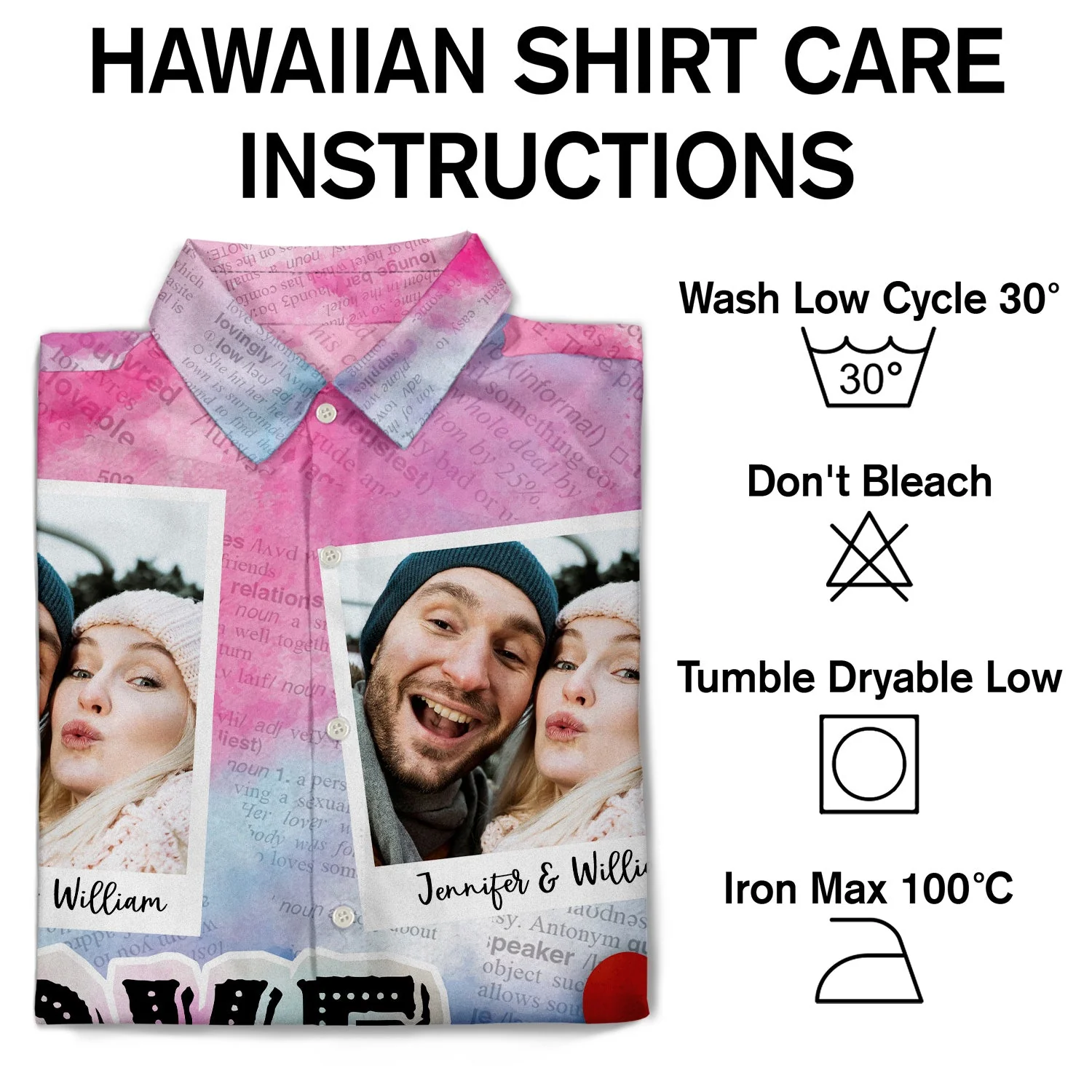 Custom Photo Newspaper Funny Love - Gift For Couples, Husband, Boyfriends - Personalized Hawaiian Shirt - Image 6