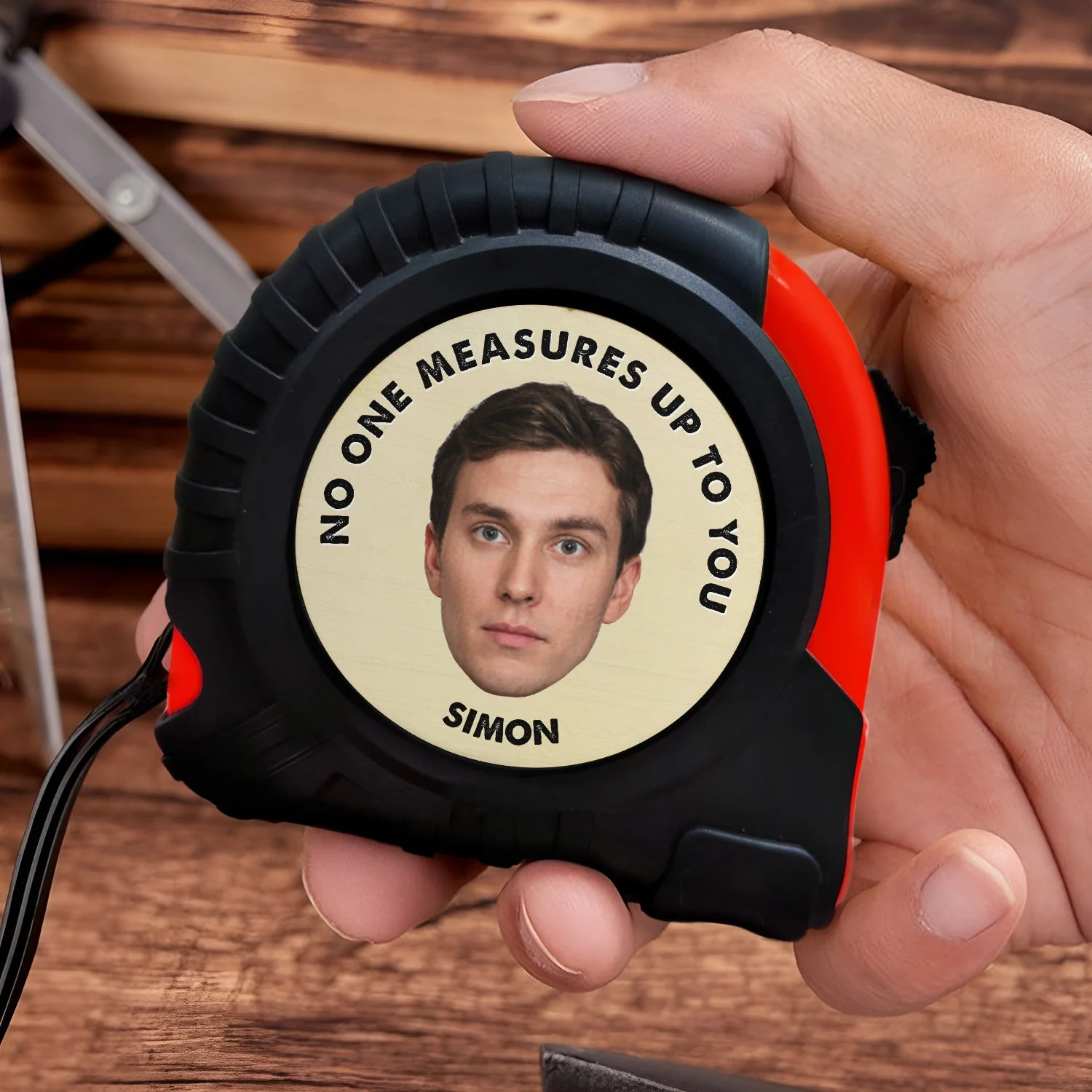 Custom Photo No One Measures Up To You - Gift For Father - Personalized Tape Measure - Image 4