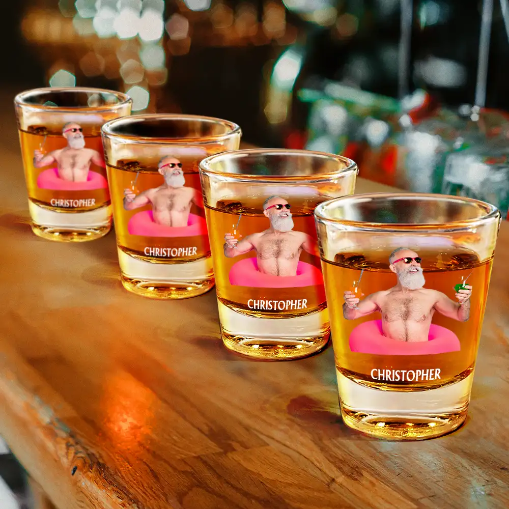 Custom Photo Not My Problem Anymore Happy Retirement - Personalized Shot Glass - Image 5