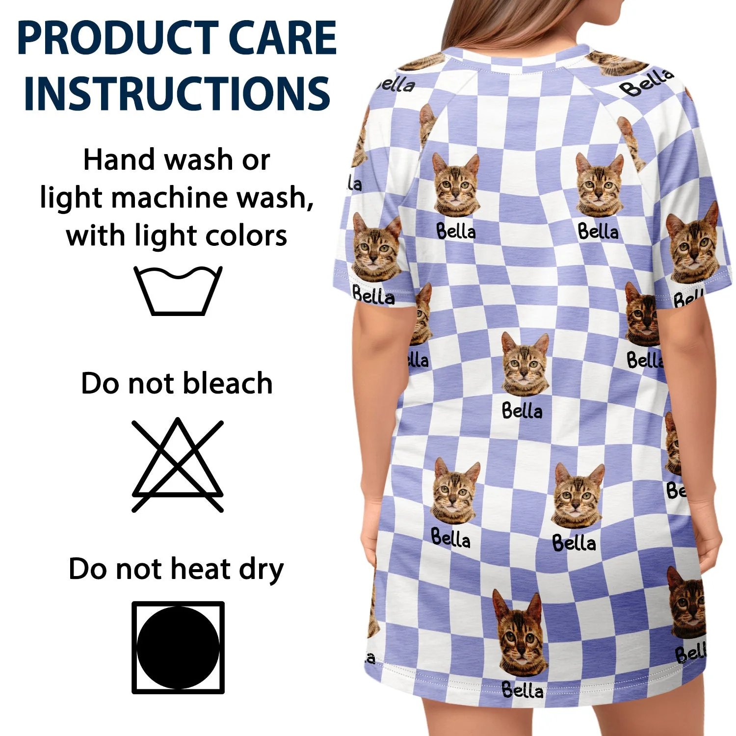 Custom Photo Official Sleepshirt - Birthday, Loving Gift For Dog Lover, Cat Mum, Pet Mom - Personalized Women's Sleep Tee - Image 6