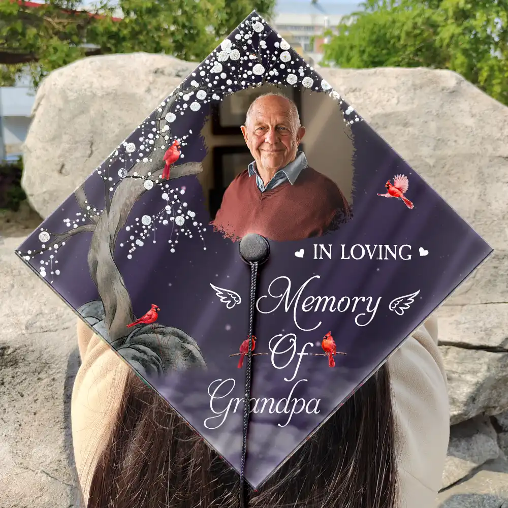 Custom Photo On Your Graduation Day Memorial - Personalized Graduation Cap Topper - Image 3