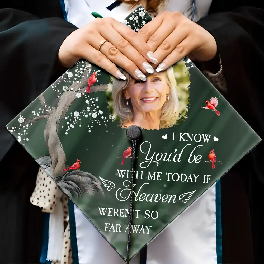 Custom Photo On Your Graduation Day Memorial - Personalized Graduation Cap Topper - Image 4