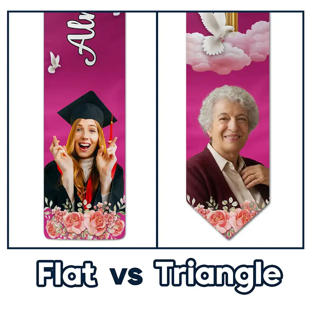 Custom Photo On Your Graduation Day Memorial - Personalized Stoles - Image 6
