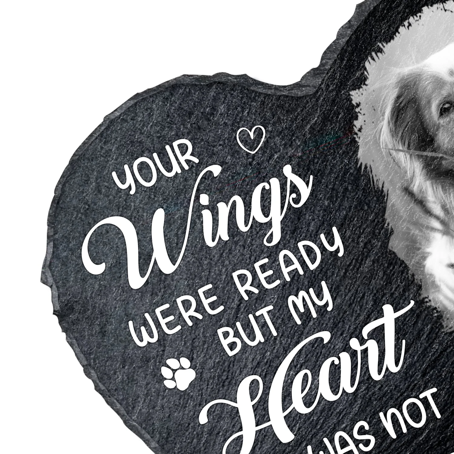 Custom Photo Once By My Side Forever In My Heart - Memorial Gift For Loss Pet, Gift For Pet Lovers - Personalized Heart Memorial Garden Stone - Image 2