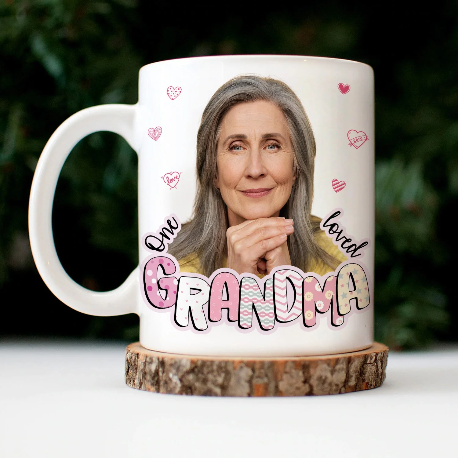 Custom Photo One Loved Grandma Mama - Gift For Mom, Mother, Nana, Grandmother - Personalized Mug - Image 4