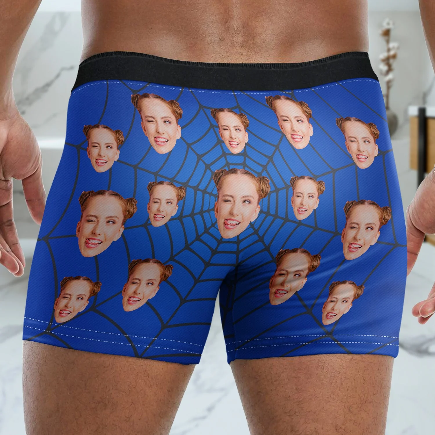 Custom Photo Only Wife Tingle My Spidey Senses - Funny Gift For Husband, Boyfriend - Personalized Men's Boxer Briefs - Image 6