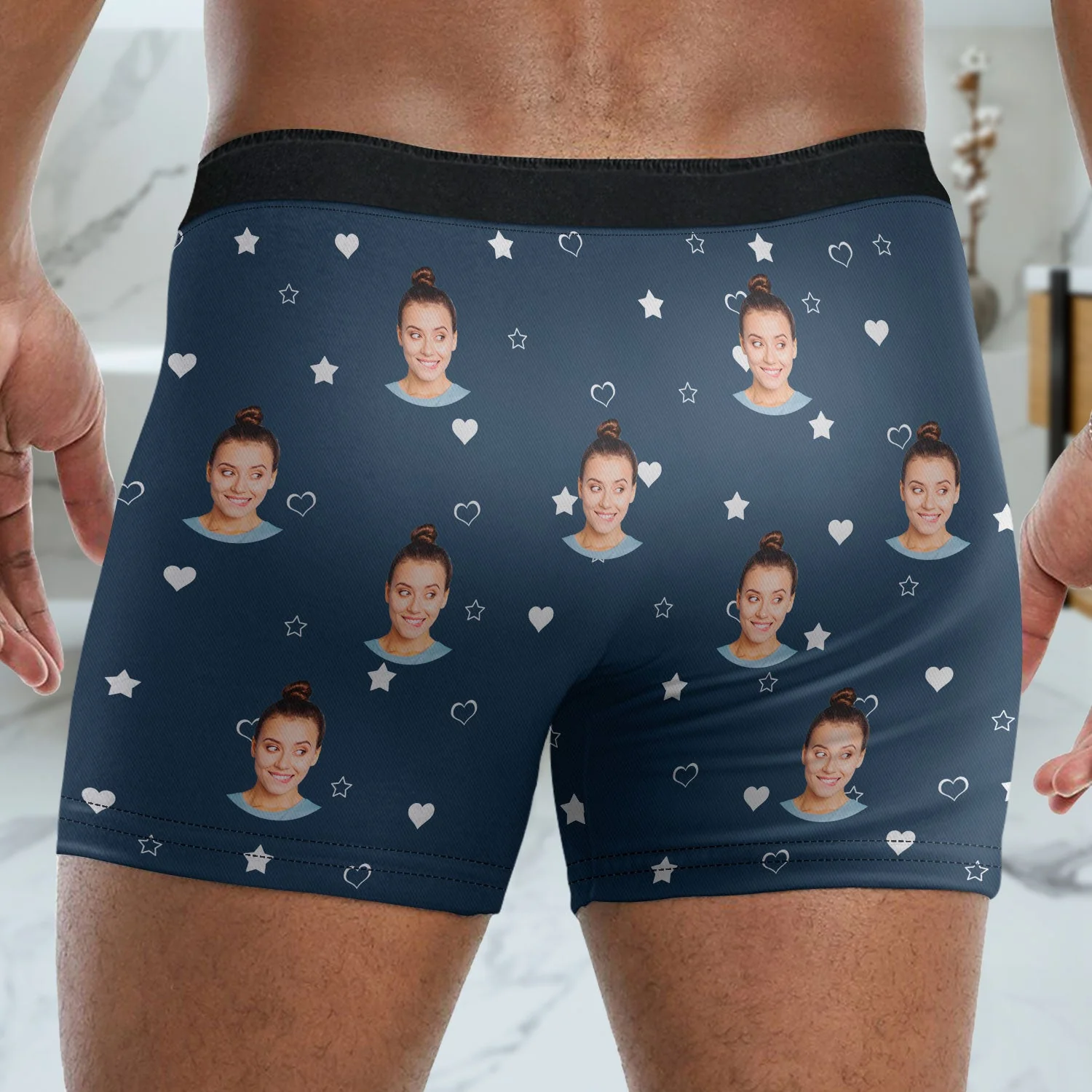 Custom Photo Orgasm Donor I Licked It So It's Mine - Funny Gift For Husband, Boyfriend - Personalized Men's Boxer Briefs - Image 5