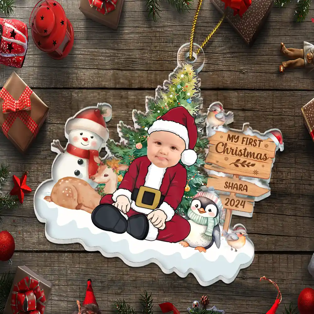 Custom Photo Our Greatest Gift - Personalized Custom Shaped Acrylic Ornament - Image 6