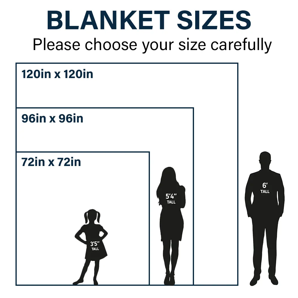 Custom Photo Our Snuggle Blanket Family Couple - Personalized Oversized Blanket - Image 6