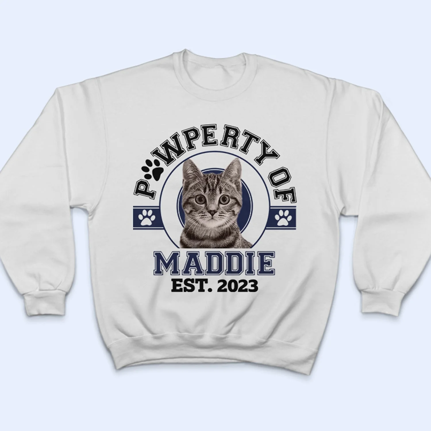 Custom Photo Pawperty Of - Gift For Dog Lovers, Cat Lovers - Personalized Sweatshirt - Image 6